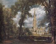 John Constable Salisbury Cathedral from the Bishop's Grounds Germany oil painting artist